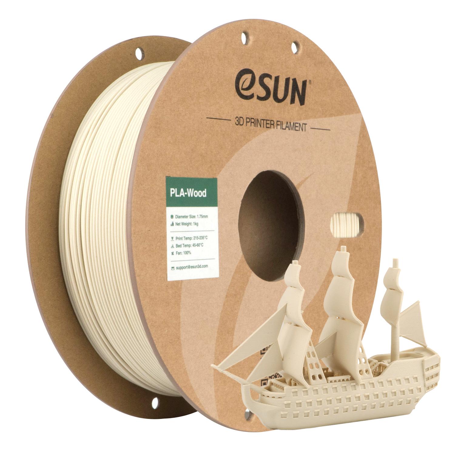 eSUN PLA-Wood 1.75mm 3D Filament 1KG - Image 8