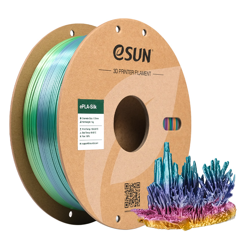 eSUN PLA-Silk Rainbow 1.75mm 3D Filament 1KG - Image 9