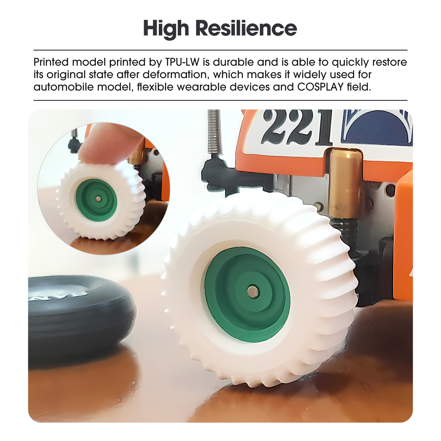 eSUN TPU-LW 1.75mm 3D Filament 0.75KG - Image 5