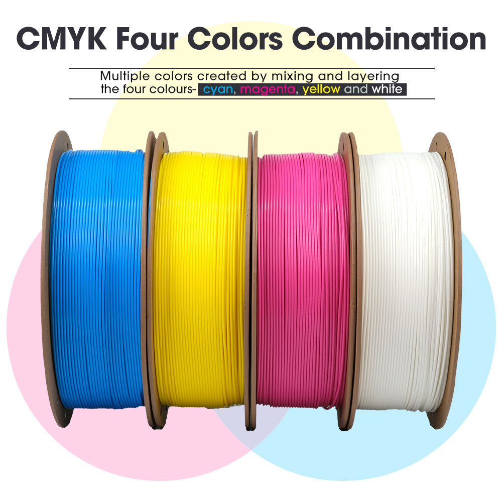 eSUN PLA+ CMYK Filament Bundle 4PCS - Image 4