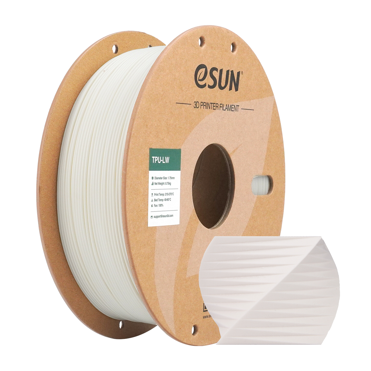 eSUN TPU-LW 1.75mm 3D Filament 0.75KG - Image 10