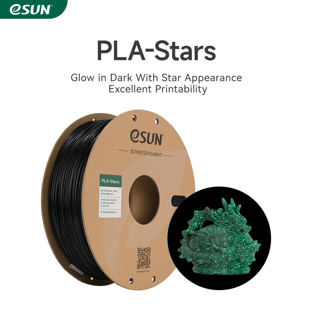 eSUN PLA-Stars 1.75mm 3D Filament 1KG