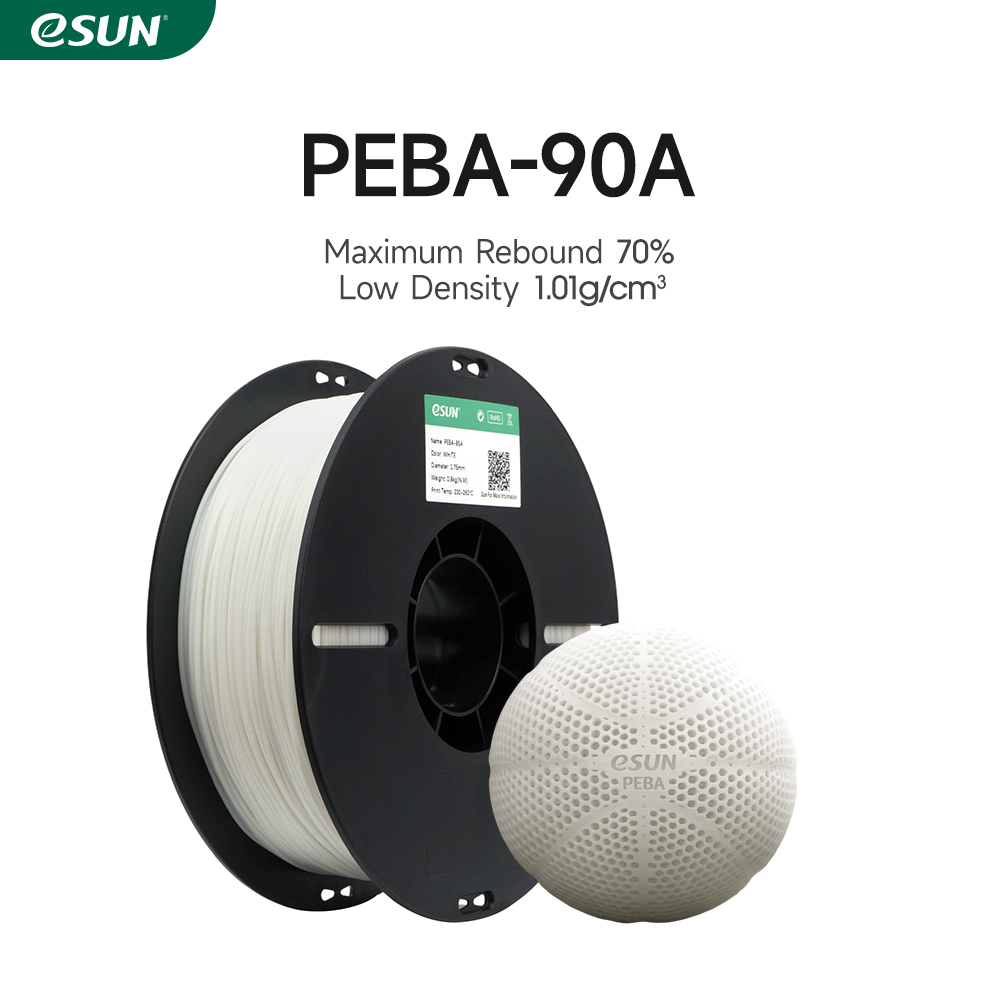 eSUN PEBA-90A 1.75mm 3D Filament 0.8KG