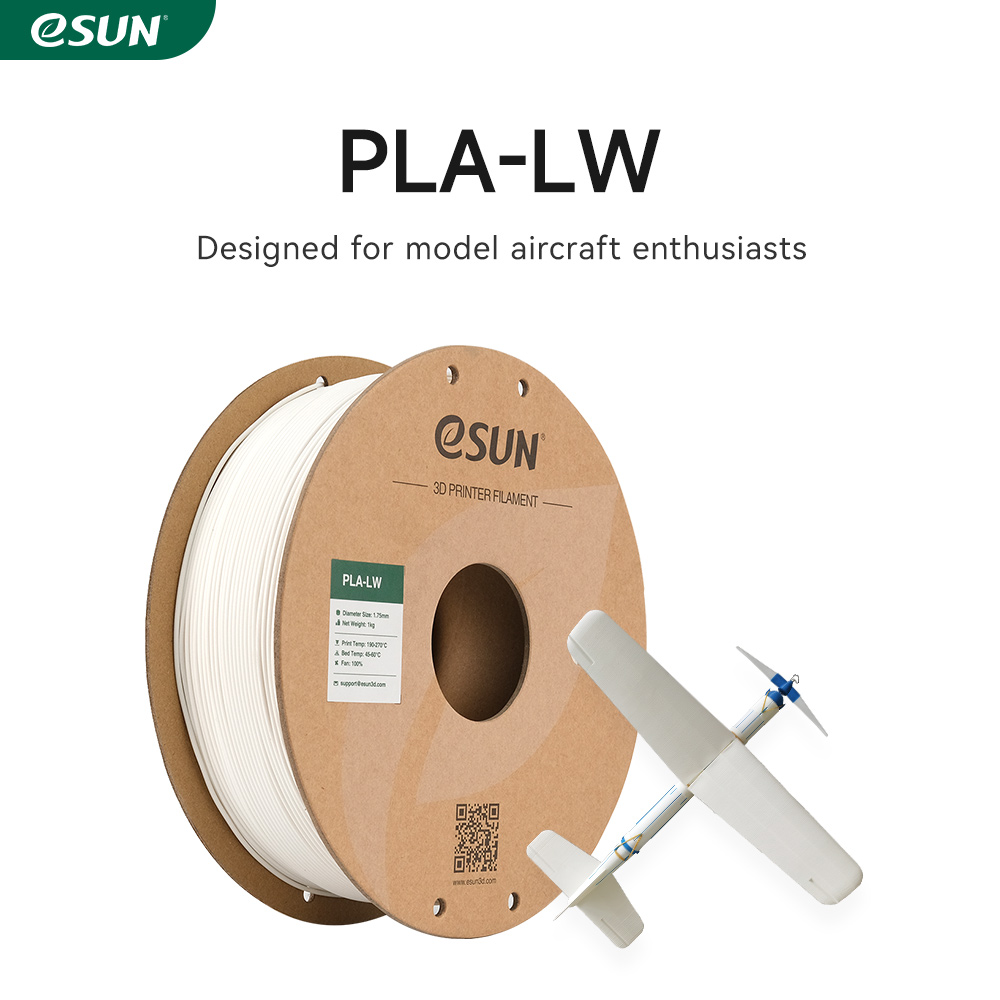 eSUN PLA-LW 1.75mm 3D Filament 1KG