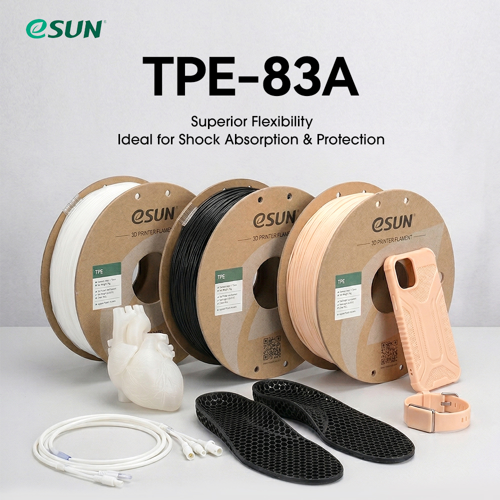 eSUN TPE-83A 1.75mm 3D Filament 1KG - Image 6
