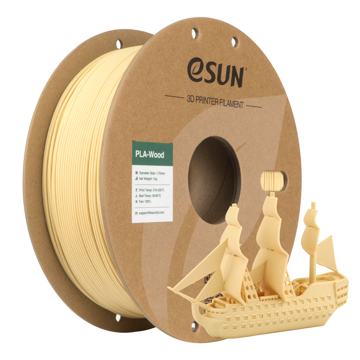 eSUN PLA-Wood 1.75mm 3D Filament 1KG - Image 7
