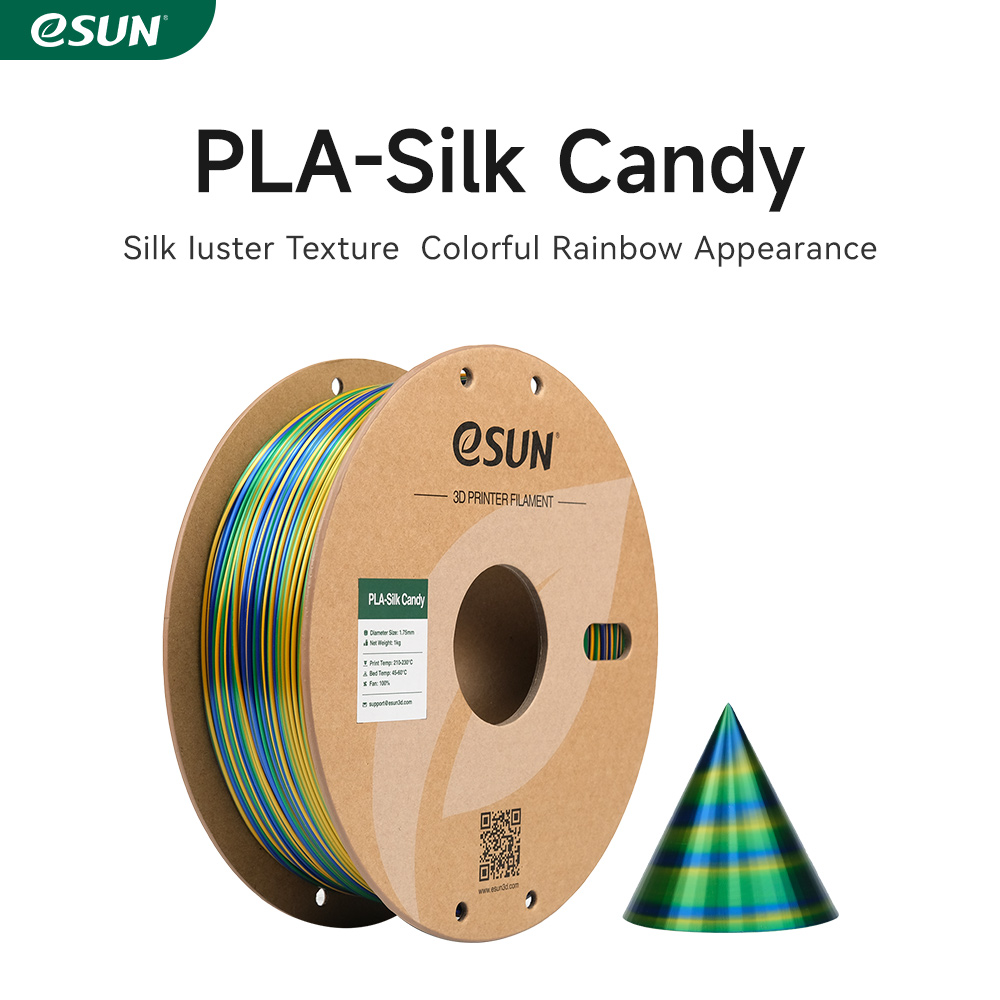 eSUN PLA-Silk Candy 1.75mm 3D Filament 1KG