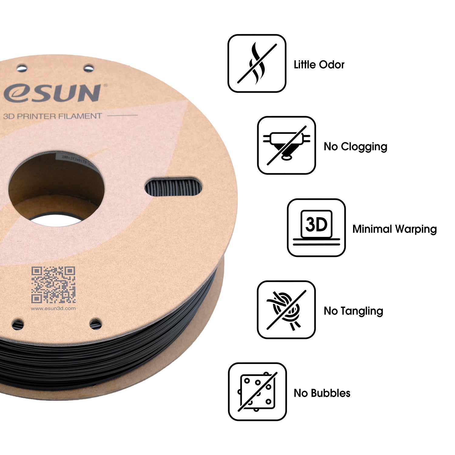 eSUN ABS+ 1.75mm 3D Filament 1KG - Image 2