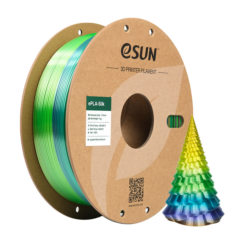 eSUN PLA-Silk Rainbow 1.75mm 3D Filament 1KG - Image 8