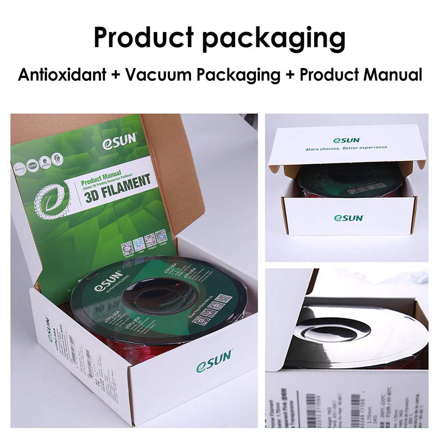 eSUN ABS+ 1.75mm 3D Filament 1KG - Image 5