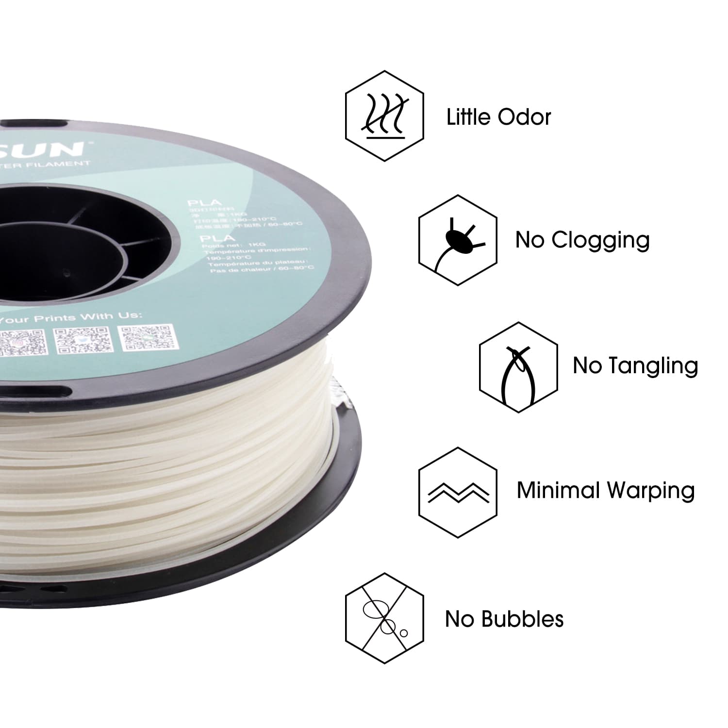 eSUN PLA-Luminous 1.75mm 3D Filament 1KG - Image 7