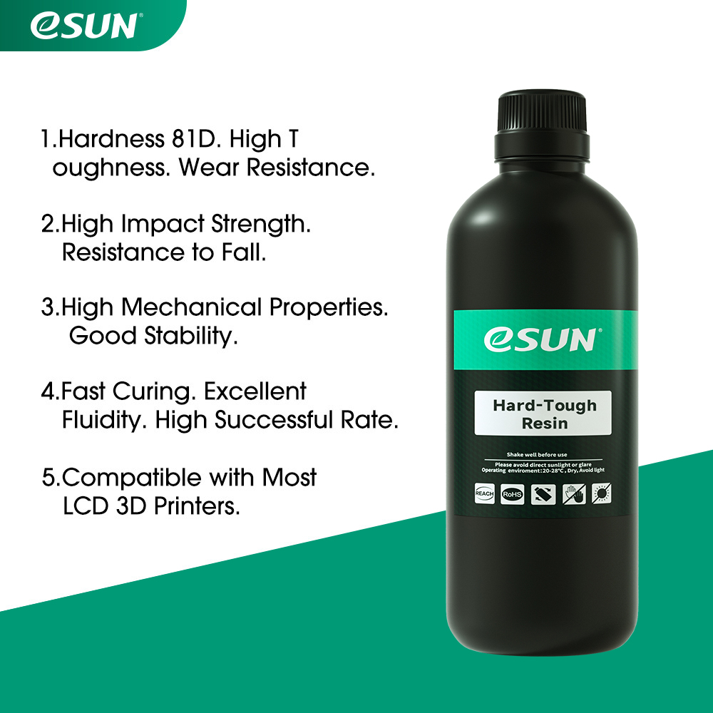 eSUN LCD Hard Tough 3D Resin 0.5KG/1KG - Image 4